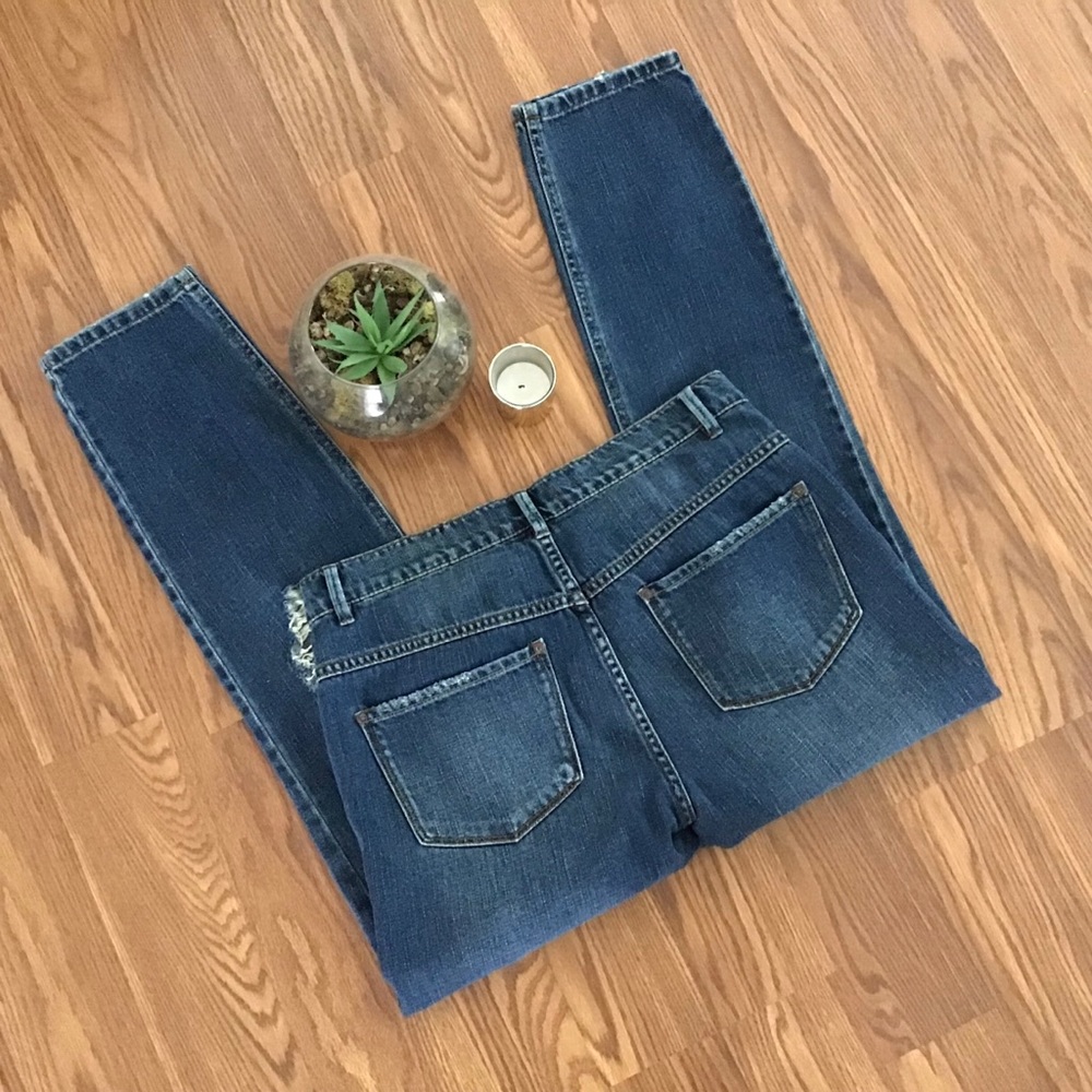 Free People Distressed Boyfriend Jeans Sz 26 - Picture 3 of 8